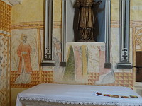 France, Ain, Le Plantay, Eglise, Chapelle, Peinture murale, Les rois mages